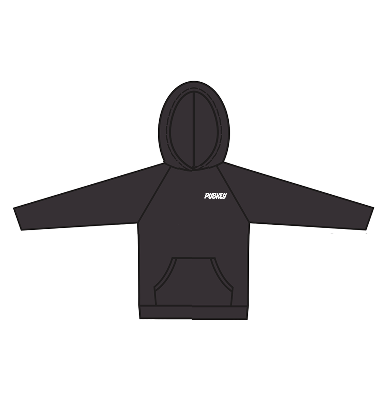 Black Hoodie - Dirty Dog
