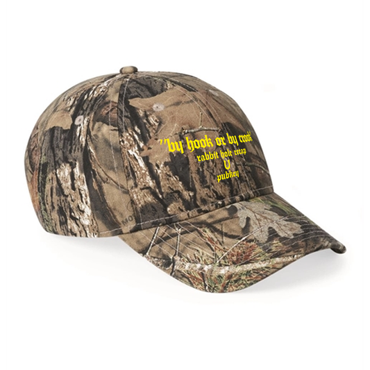 "By Hook or By Crook" Camo Cap