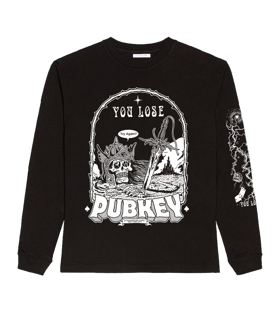 "You Lose" Long Sleeve Black Tee